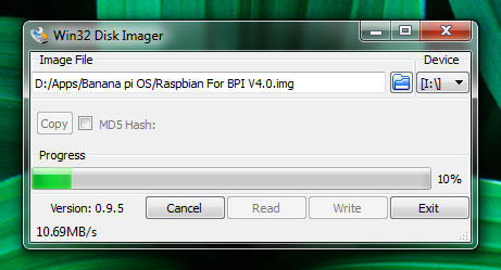 BananaPi bootolható oprendszer