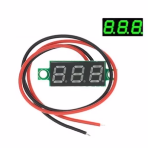 0.36" beépíthető feszültségmérő - Zöld