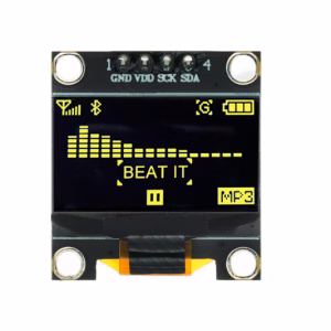 0.96" Oled Kijelző - Sárga