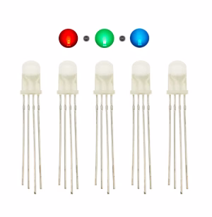 5mm diffúz RGB led - 10 db