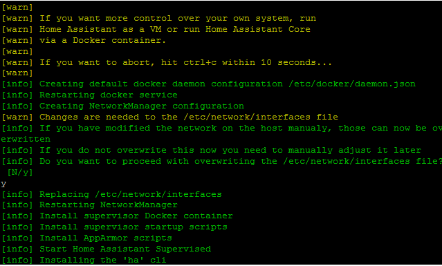 Install Home assitant