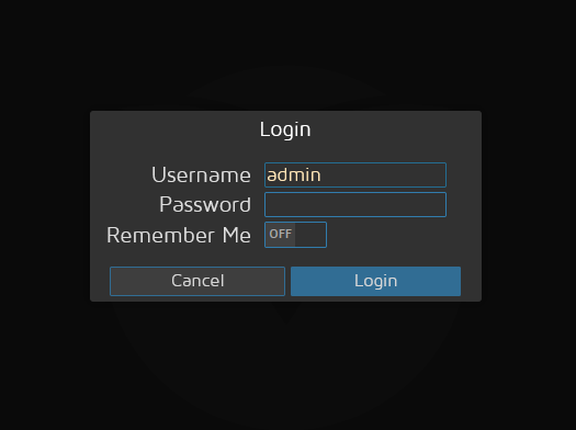 Onvif IP Kamera - MotionEye login