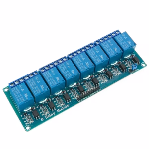 Relé modul - 8 csatornás