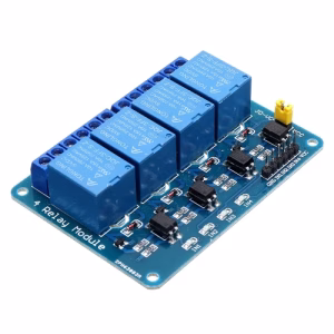 Relé modul - 4 csatornás