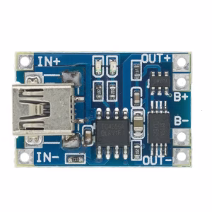 TP4056 Li-Ion akkumulátor töltő - 1A - Mini USB