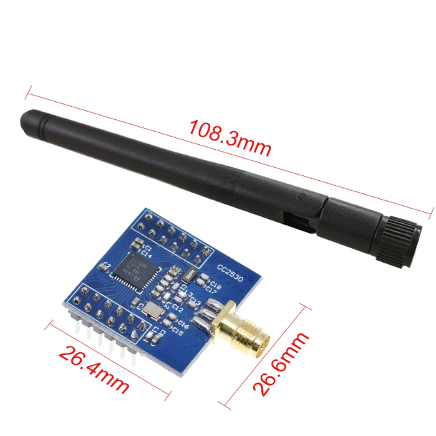 Zigbee - CC2530 modul - Antennával
