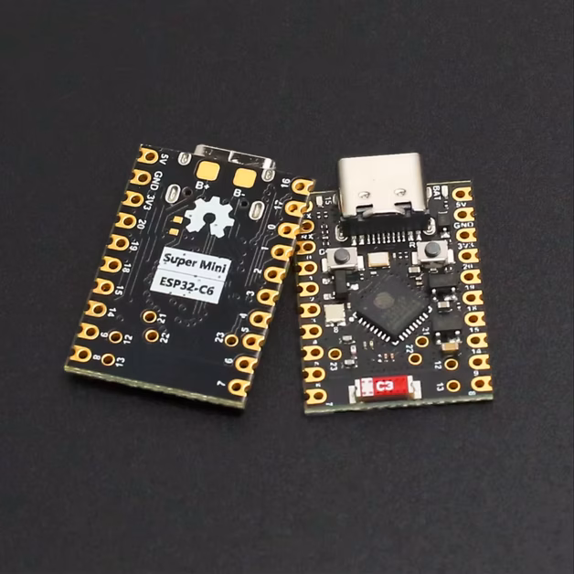 ESP32 - C6 Super Mini - Wifi-BT-Zigbee mikrokontroller