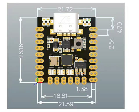 Arduino Nano V3.0 - Super Mini - USB C